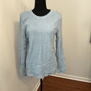White House Black Market Sky Blue Knit sweater